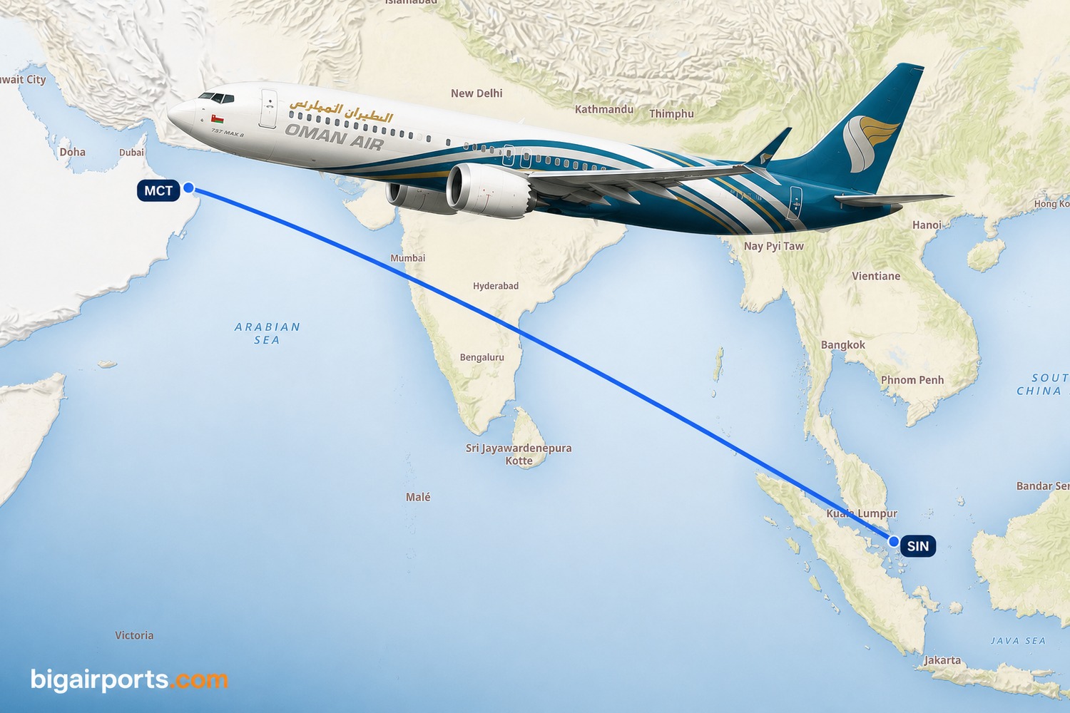 Oman Air Resumes Muscat to Singapore Flights with 737 MAX 8