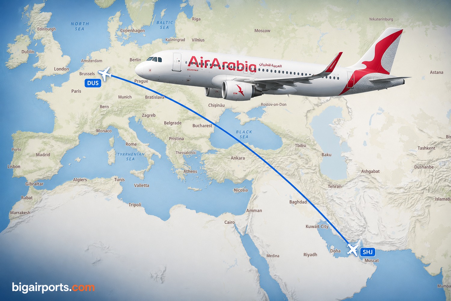 Air Arabia Adds Daily Sharjah-Düsseldorf A320neo Route from December