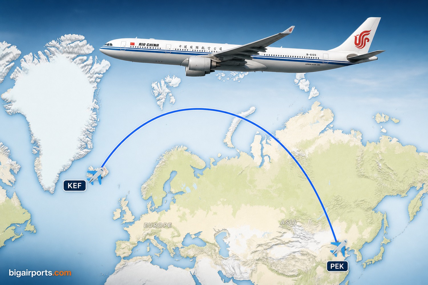 Air China Adds Beijing–Keflavík via Copenhagen from October 2026