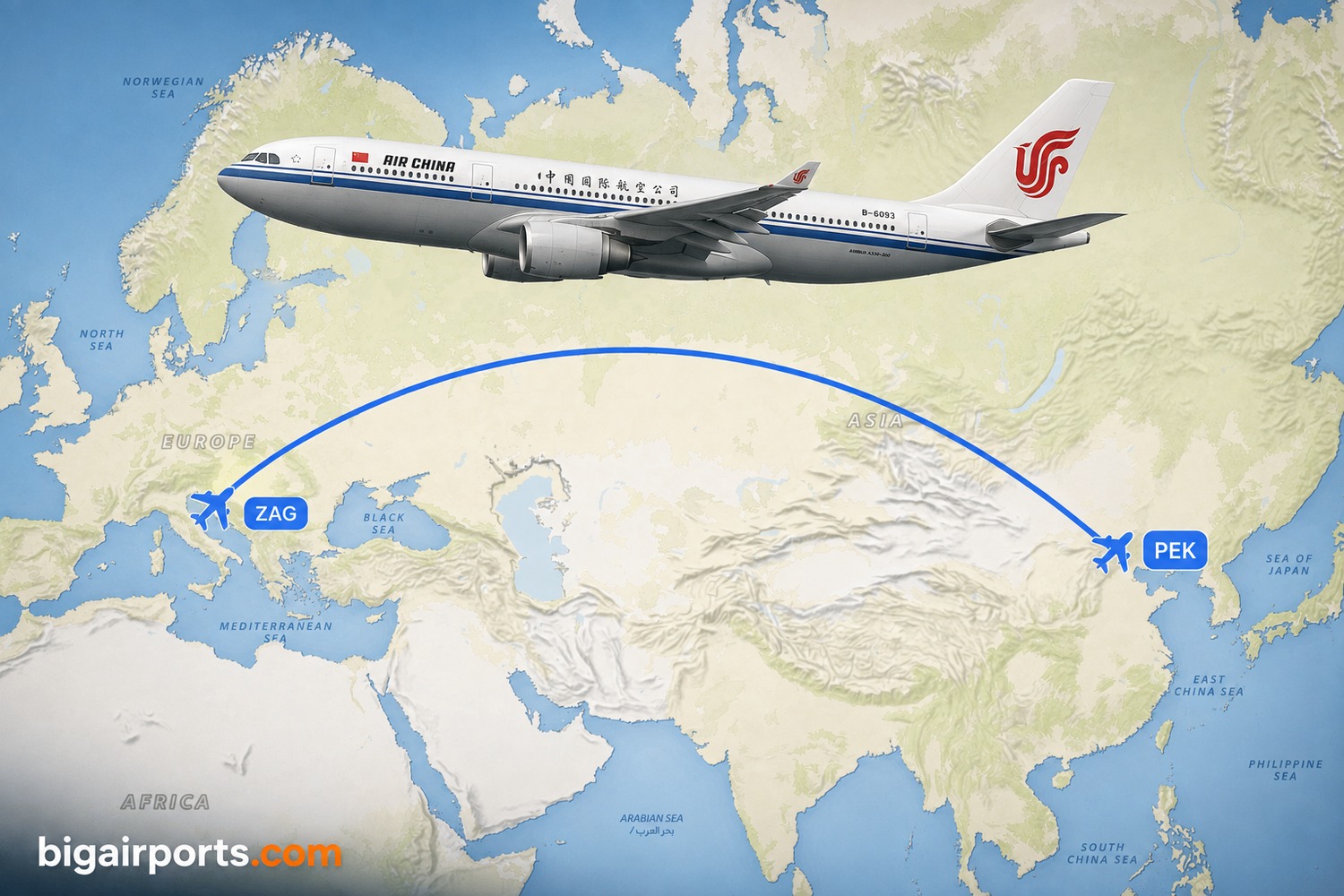 Air China Launches Beijing–Zagreb A330 Route from 4 September 2026