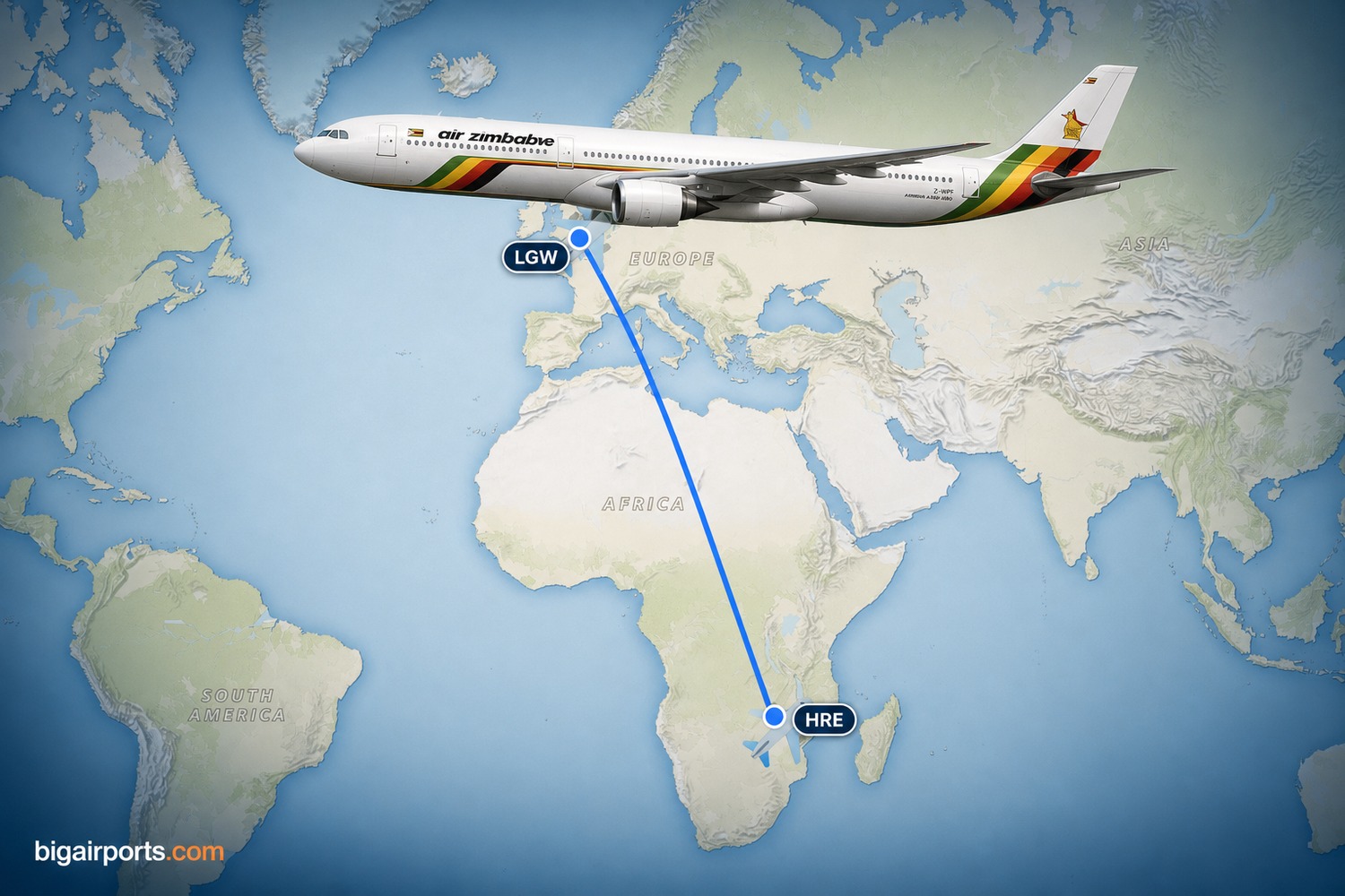 Air Zimbabwe Relaunches Harare-London Gatwick Route from 22 July