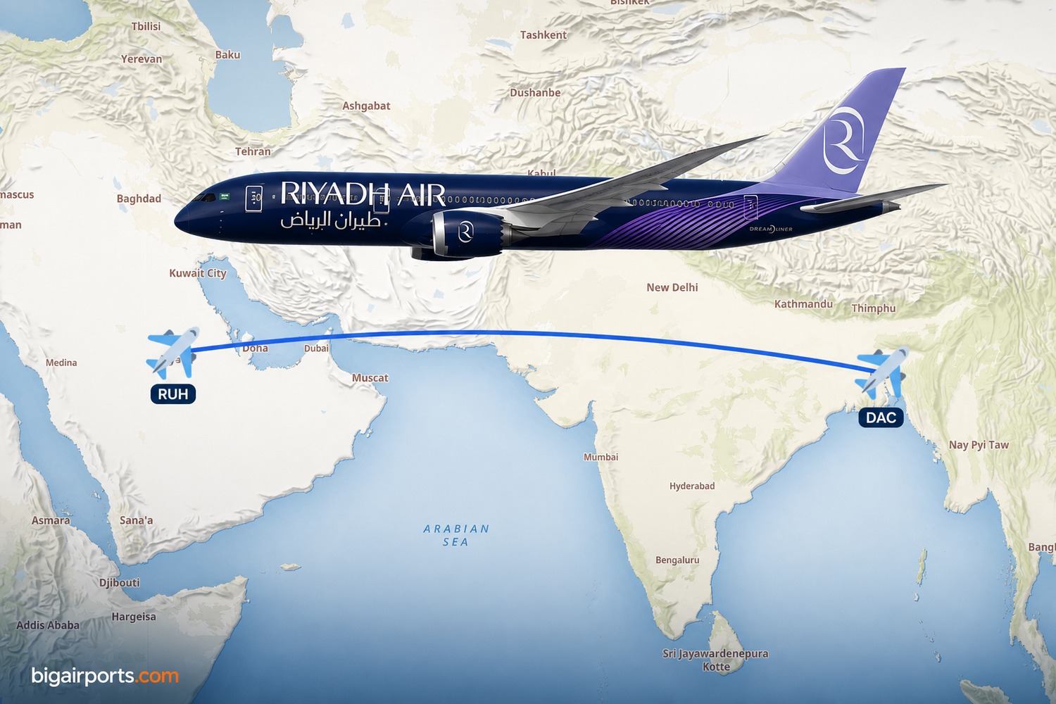 Riyadh Air Launches Daily Riyadh-Dhaka 787-9 Service on 7 August