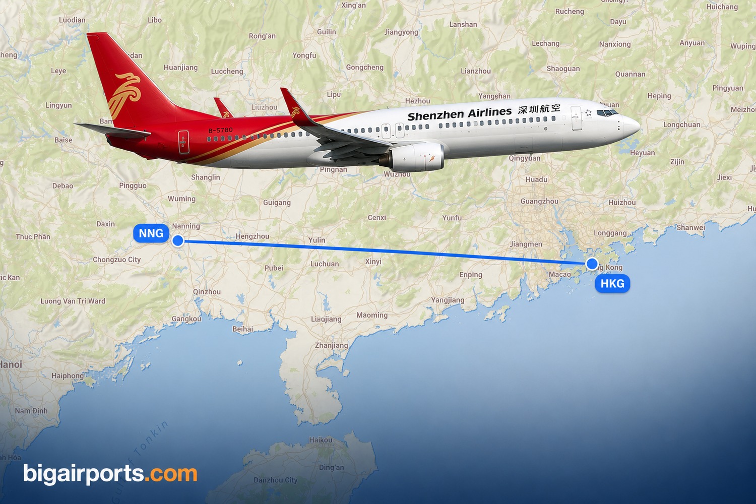 Shenzhen Airlines to Link Nanning and Hong Kong from 31 July