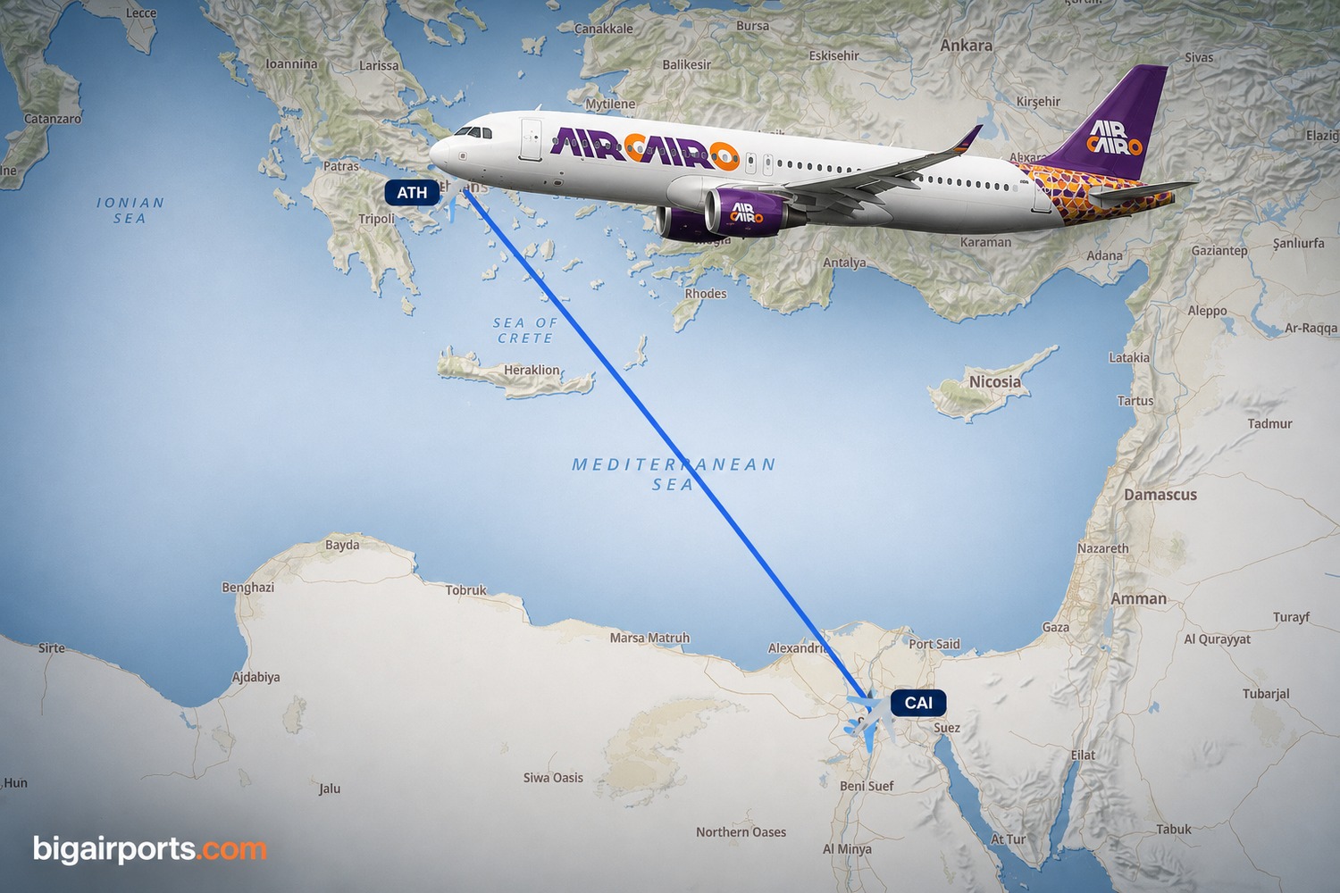 Air Cairo Launches Daily Cairo-Athens Flights from 25 July 2026