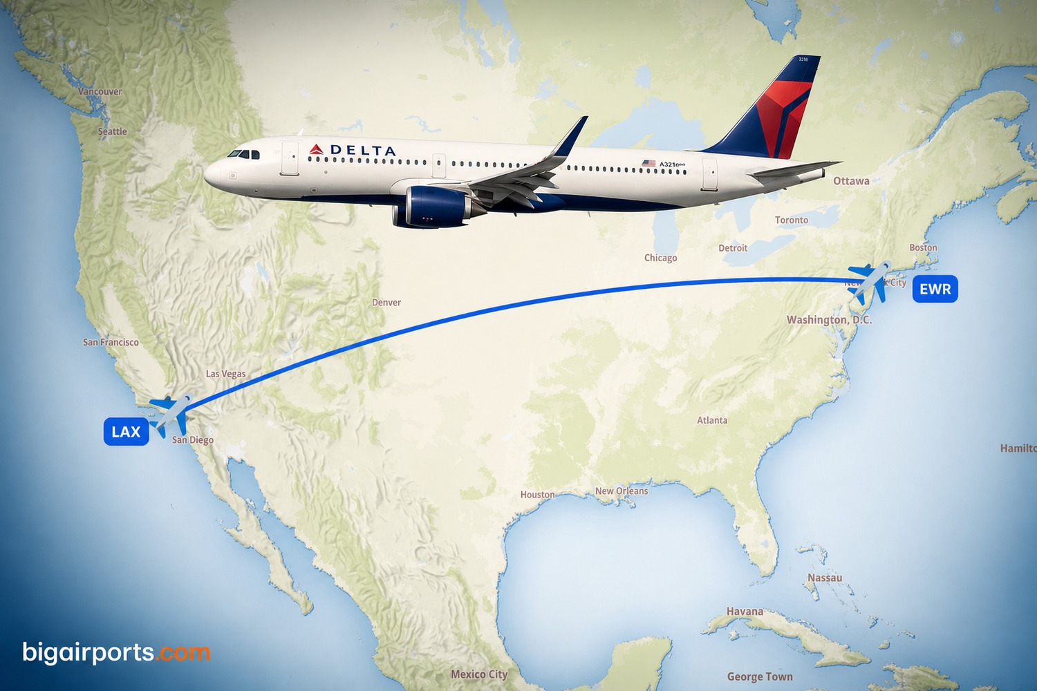 Delta to Launch Twice-Daily Newark–Los Angeles A321neo Service