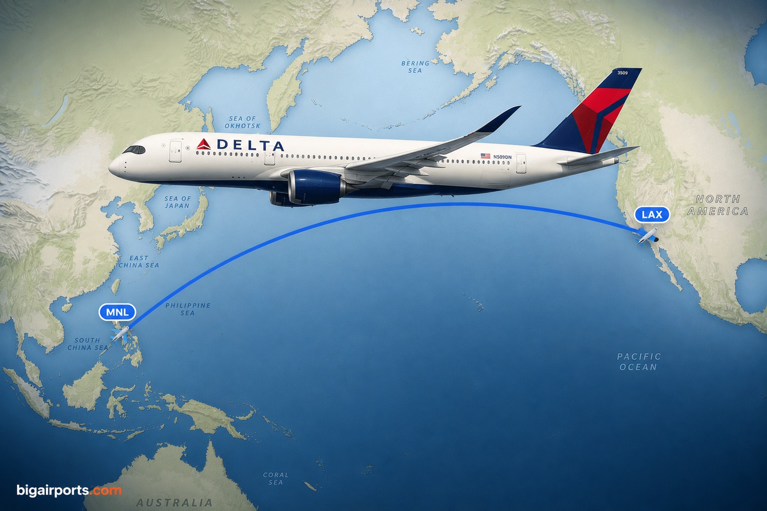 Delta to Launch Nonstop Los Angeles-Manila Flights in March 2027